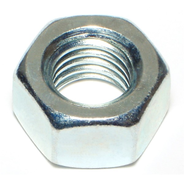 Midwest Fastener Hex Nut, 9/16"-12, Steel, Grade 5, Zinc Plated, 6 PK 69106